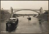 Kiel-Holtenau, die Br�cke �ber den
                                Kieler Kanal, 1920 ca.
