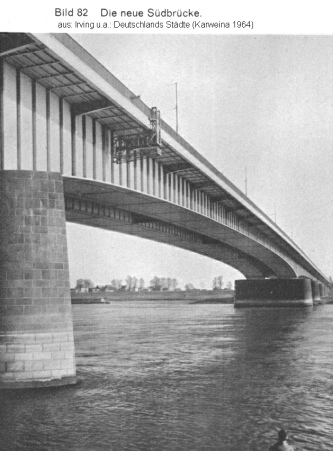 Bild 82: D�sseldorf, S�dbr�cke in den
                        1960er Jahren
