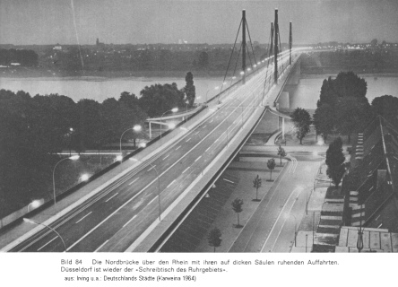 Bild 84: D�sseldorf, Nordbr�cke in den
                        1960er Jahren