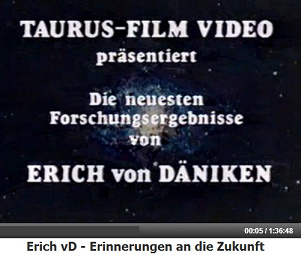 Filmtitel "Erinnerungen an die
                  Zukunft"