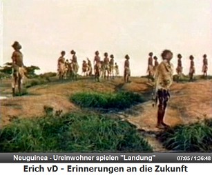 Neuguinea, Ureinwohner spielen
                  "Landung"