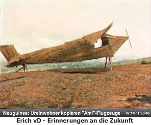 Neuguinea, die Ureinwohner kopieren
                  "Ami"-Flugzeuge aus Bambus und Stroh