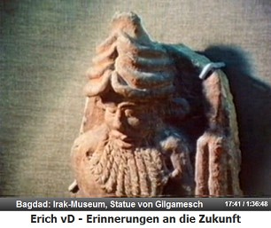 Irakisches Museum in Bagdad, eine Statue des
                  Gilgamesch