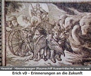 Hesekiel und das Raumschiff, gemalt in der
                  Begrifflichkeit von vor 2000 Jahren