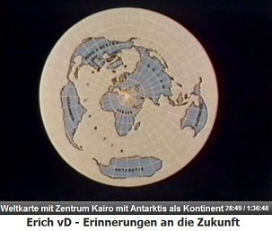 Die Weltkarte mit Zentrum Kairo