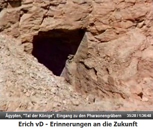 Der Eingang zu den G�ngen und Grabkammern im Tal
                  der K�nige