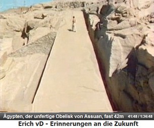 �gypten, der unfertige Obelisk von Assuan, fast
                  42m lang 02