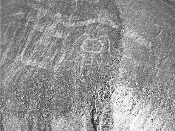 Region Palpa, Geoglyph mit einem
              M�nnchen mit Antennen