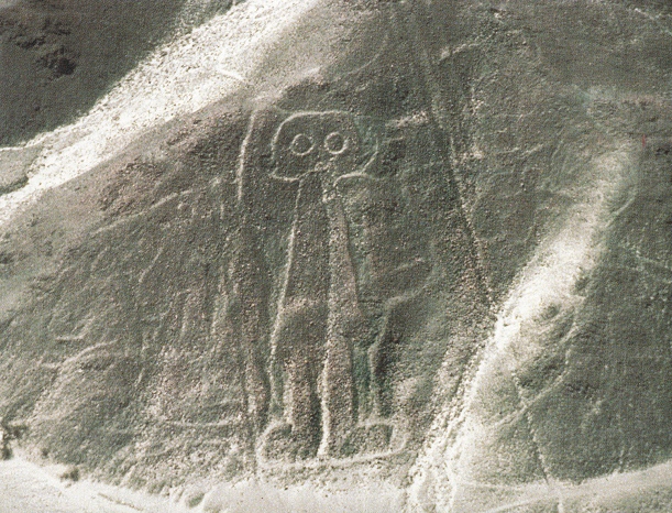 Der Astronaut am H�gel in der Ebene
              von Nasca