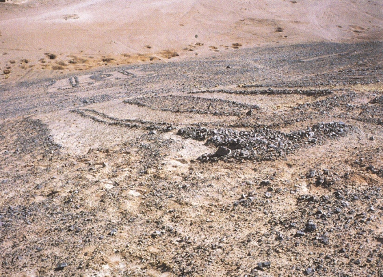 Chile, der
              Malberg ("cerro pintado") von San Pedro de
              Atacama, da sind Geoglyphen mit Antennenm�nnchen (02)
