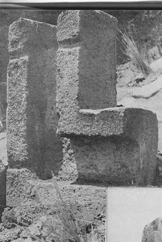 Puma Punku en Bolivia, canales 04, una esquina