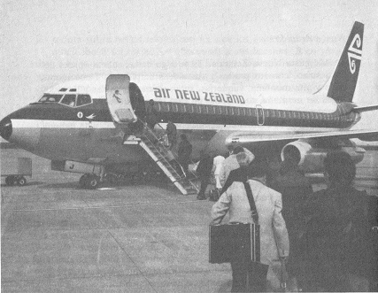 El avi�n de air New
                      Zealand (Nueva Zelanda)