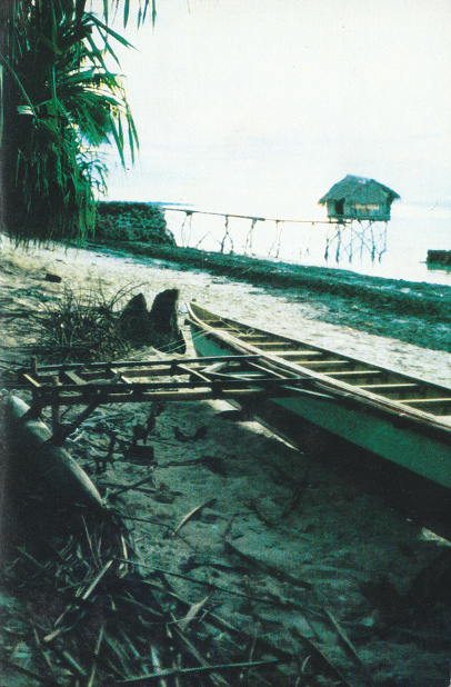 Tarawa, playa con casa