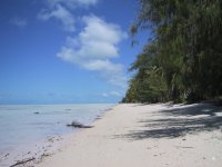 Playa
                      del atol�n de Abaiang