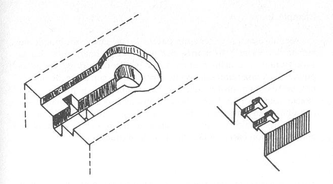 Dibujo de ojos de
                      cerraduras