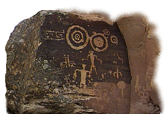Dibujos rupestres de los
                                    ind�genas de Hopi