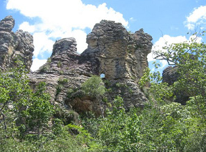 La formaci�n de
                                      piedras "hueco del sol"