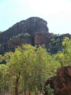 La roca Nourlangie
                                        en el parque nacional Kakadu