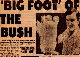 Rex Gilroy,
                            art�culo de 1982 sobre el pie gigante