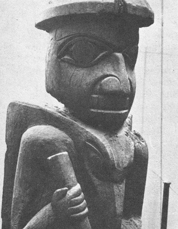 Aborigenes, totem
                          01, cacique con p�jaro