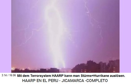 Mit dem Terrorsystem HAARP kann man
                            St�rme und Hurrikane ausl�sen