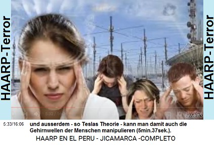und ausserdem - so Teslas Theorie - kann
                          man damit auch die Gehirnwellen der Menschen
                          manipulieren (5min.37sek.).