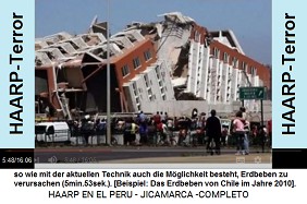 Das Erdbeben von Chile im
                      Jahre 2010 - durch den HAARP-Terror