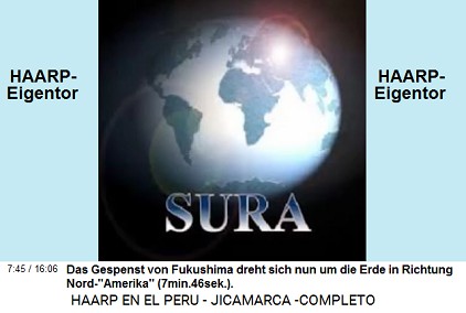 Das Gespenst von Fukushima dreht sich nun
                          um die Erde in Richtung
                          Nord-"Amerika" (7min.46sek.).
