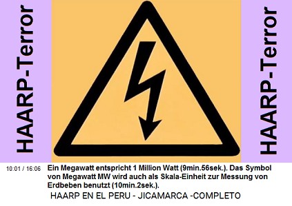 Ein Megawatt entspricht 1 Million Watt
                          (9min.56sek.). Das Symbol von Megawatt MW wird
                          auch als Skala-Einheit zur Messung von
                          Erdbeben benutzt (10min.2sek.).