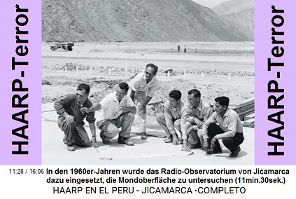 In den 1960er-Jahren wurde das
                          Radio-Observatorium von Jicamarca dazu
                          eingesetzt, die Mondoberfl�che zu untersuchen
                          (11min.30sek.)