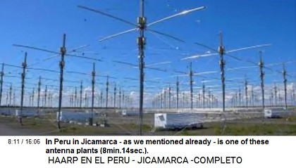 In Peru in Jicamarca -
as we mentioned already - is one of these
antenna plants (8min.14sec.). In Peru in Jicamarca - as we mentioned
already - is one of these antenna plants
(8min.14sec.).
