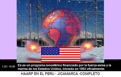 Consta de un sistema de antenas
                          (1min.11seg.). Es un programa ionosf�rico
                          financiado por la fuerza aerea y la marina de
                          los Estados Unidos (1min.16seg.), iniciado en
                          1993 oficialmente (1min.20seg.).