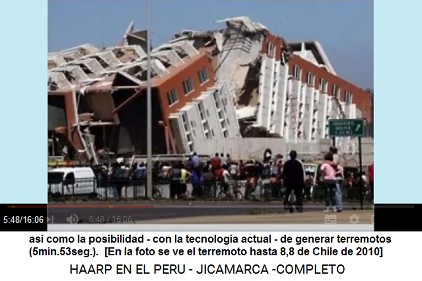 as� como la posibilidad
                            con la tecnolog�a actual de generar
                            terremotos (5min.53seg.).