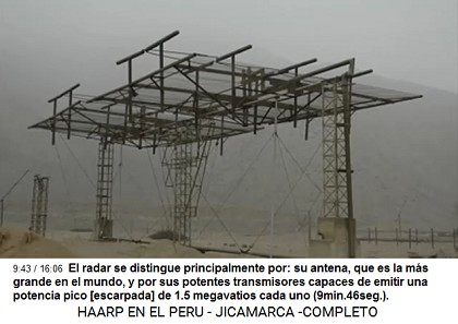 El radar se distingue principalmente por:
                          su antena, que es la m�s grande en el mundo, y
                          por sus potentes transmisores capaces de
                          emitir una potencia pico [escarpada] de 1.5
                          megavatios cada uno (9min.46seg.).