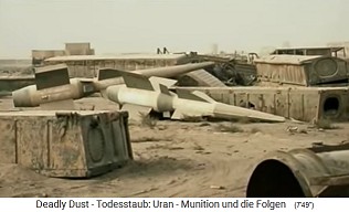 radioactive nuclear waste tank
                                  cemetery of Auweiry near Baghdad 02,
                                  there are 2 rockets lying around