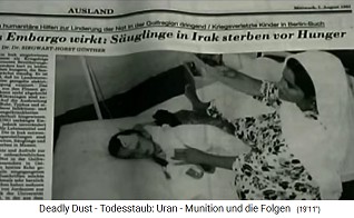 Report by Dr. Günther about
                                the children of Basra 1991 05: Embargo
                                works: infants in Iraq are dying of
                                hunger