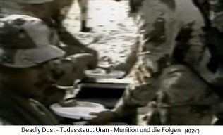 NATO movie: Warning of
                                radioactive dust in the food in the
                                desert