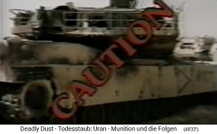 NATO-Trickfilm: Es gilt die
                                Warnung, radioaktive Panzerwracks zu
                                meiden