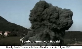 In 1995, the
                                criminal radioactive NATO bombed Hadzici
                                with radioactive nuclear missiles
                                ("uranium ammunition") 3