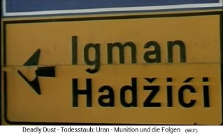 The road sign to Igman / Hadzici