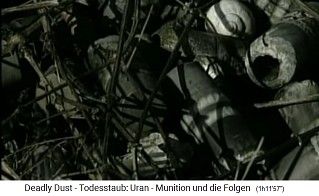 Reste von NATO-Atomraketen
                ("Uranmunition") in Serbien, Nahaufnahme