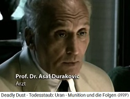 Dr.
                    Durakovic analysierte bei Golfkriegsveteranen die
                    Folgen der NATO-Atomraketen
                    ("Uranmunition") 12 Jahre lang