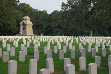 Grabsteine in Andersonville als
                                    Gedenkst�tte f�r das Wiesenlager
                                    1864-1865