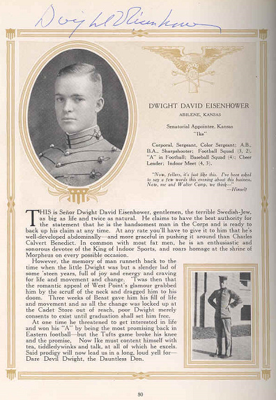 Abschlussbericht über Dwight Eisenhower
an der West Point-Akademie Abschlussbericht über Dwight Eisenhower
an der West Point-Akademie