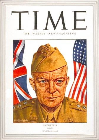 Asesino m�ltiple Dwight Eisenhower como general
                en la tapa de la revista "Time", 16 de
                noviembre 1942