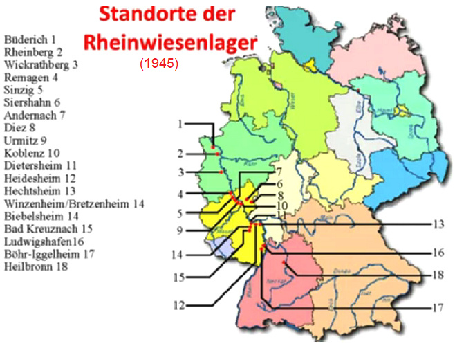 Mapa con los campos del prado del Rin
en Alemania residual Mapa con los campos del
prado del Rin en Alemania residual