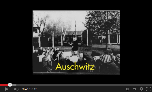 Fundación
Shoa, el vídeo muestra una foto de la orquesta del cc
de Auschwitz Fundación Shoa, el vídeo muestra una foto de
la orquesta del cc de Auschwitz