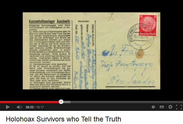 Fundación Shoa, el vídeo muestra una tarjeta
postal del cc de Auschwitz Fundación Shoa, el vídeo
muestra una tarjeta postal del cc de Auschwitz