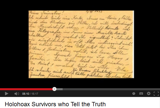 Fundación Shoa, el vídeo
muestra una carta del cc de Auschwitz Fundación Shoa, el vídeo muestra una carta del
cc de Auschwitz
