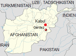 Karte 01:
Afghanistan mit Kabul und Gardez Karte 01:
Afghanistan mit Kabul und Gardez